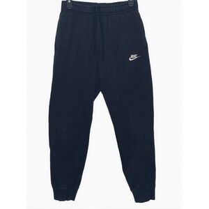 Nike Men's Black Jogger Sweatpants Fleece Size S Drawstring Pockets